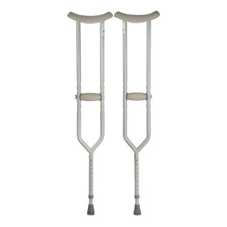 Bariatric Underarm Crutches McKesson Adult 5 Foot 2 Inch to 5 Foot 10 Inch User Height Steel Frame 500 lbs. Weight Capacity