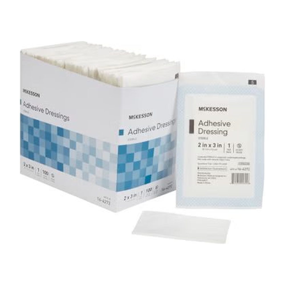 Non-Adherent Dressing with Adhesive McKesson 2 X 3 Inch Sterile 1 per Pack