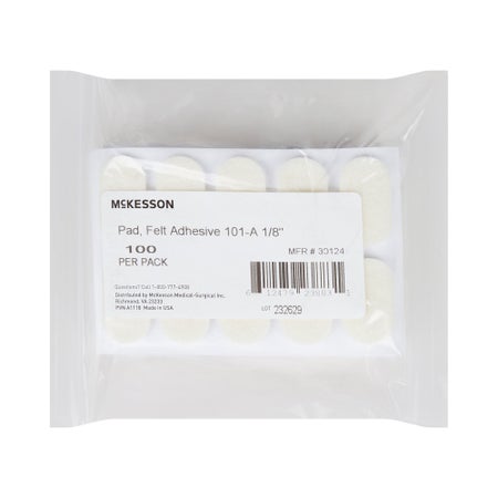 Protective Pad McKesson Pedi-Pad Size 101-A Adhesive Backing Foot