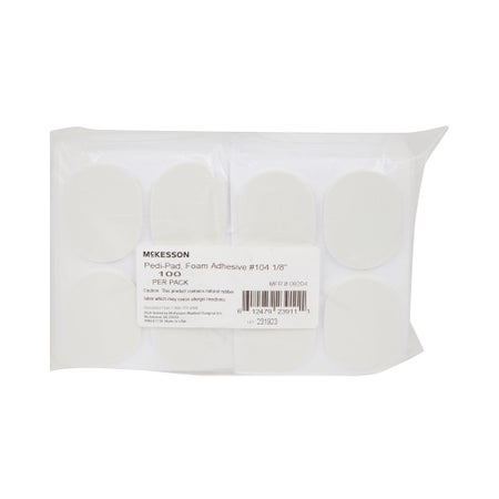 Foot Pad McKesson Pedi-Pad Size 104 Adhesive Backing Foot
