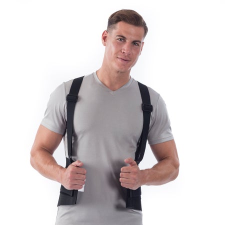 Occupational Back Support NYOrtho Ventilated X-Large Hook and Loop Closure 38 to 42 Inch Waist Circumference 9 Inch Back Height to 6 Inch Front Height Adult