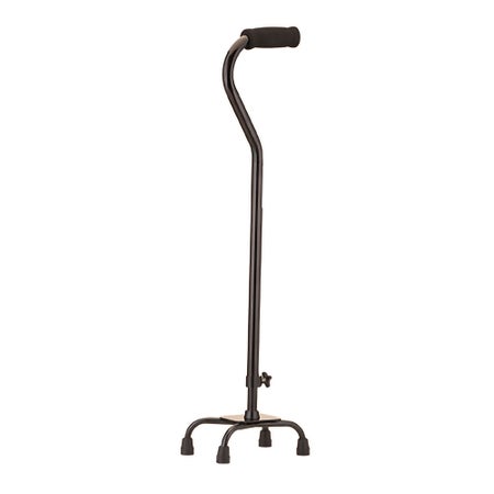 Small Base Quad Cane Nova Aluminum 30 to 39 Inch Height Black
