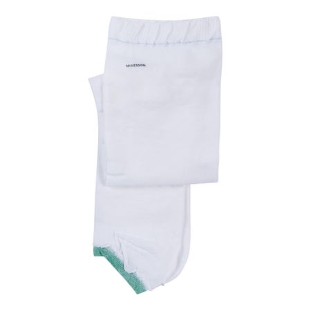 Anti-embolism Stocking McKesson Thigh High Large / Long White Inspection Toe