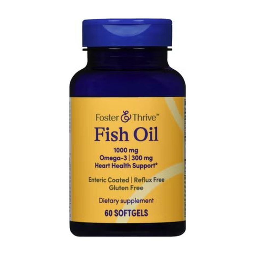 Omega 3 Supplement Foster Thrive™ Fish Oil 1,000 mg Strength Softgel 60 per Bottle