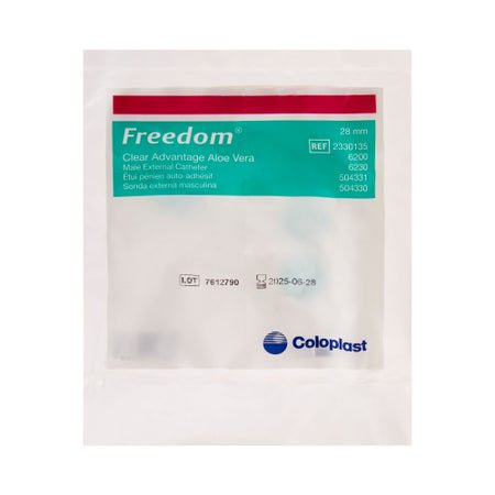 Male External Catheter Clear Advantage® Self-Adhesive Strip Silicone Medium
