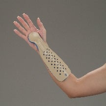 Cock-Up Wrist Splint DeRoyal® Canvas Right Hand White Small