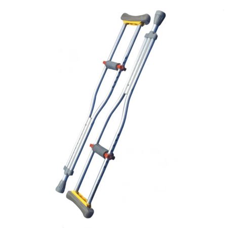 Underarm Crutches ProCare® Tall Adult 5 Foot 10 Inch to 6 Foot 6 Inch User Height Aluminum Frame 300 lbs. Weight Capacity
