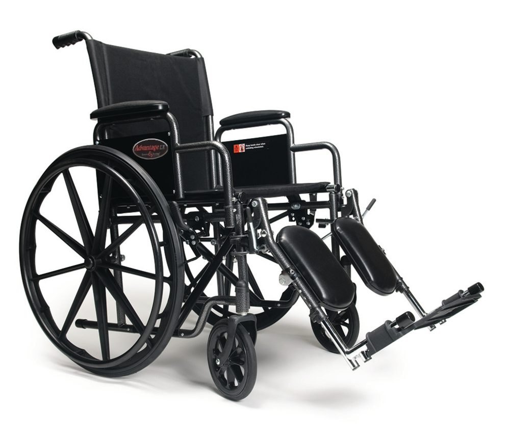 Graham-Field Advantage LX Wheelchair, 18 in Seat, Elevating Legrests