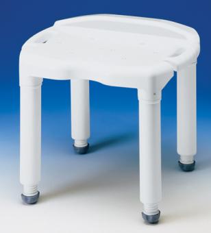 Bath Bench Carex® Without Arms Plastic Frame Without Backrest 21 Inch Seat Width 400 lbs. Weight Capacity