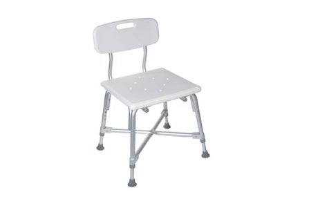 Bath Bench drive™ Without Arms Aluminum Frame With Backrest 16-1/2 Inch Seat Width 600 lbs. Weight Capacity