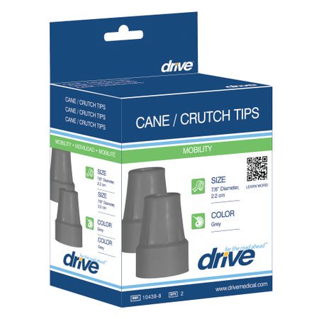 drive™ Cane / Crutch Tip For use with Drive cane model #'s: 10315, 10318, 10400, 10401, 10402, 10406, 10408, 10430, 10431, 10432, 10433 series