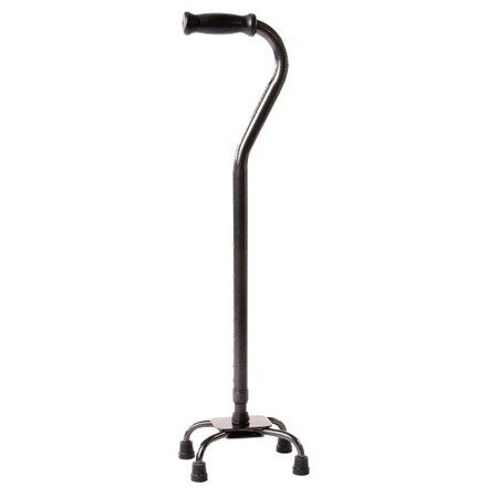 Small Base Quad Cane Carex® Steel 28 to 37 Inch Height Black