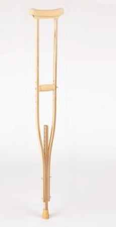 Underarm Crutches Sammons Preston® Tall Adult 5 Foot 10 Inch to 6 Foot 6 Inch User Height Wood Frame 350 lbs. Weight Capacity