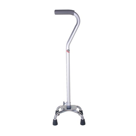Small Base Quad Cane Carex® Aluminum 28 to 37 Inch Height Silver