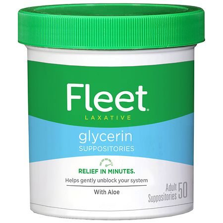 Laxative Fleet® Suppository 50 per Box 2 Gram Strength Glycerin