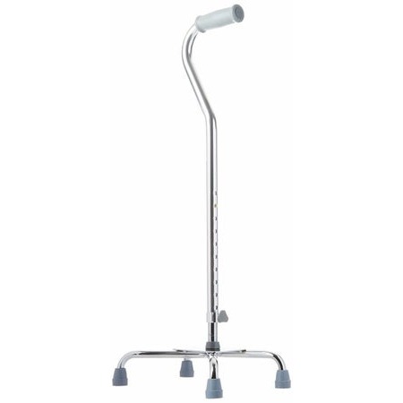 Large Base Quad Cane Days® Aluminum 30 to 39 Inch Height Silver