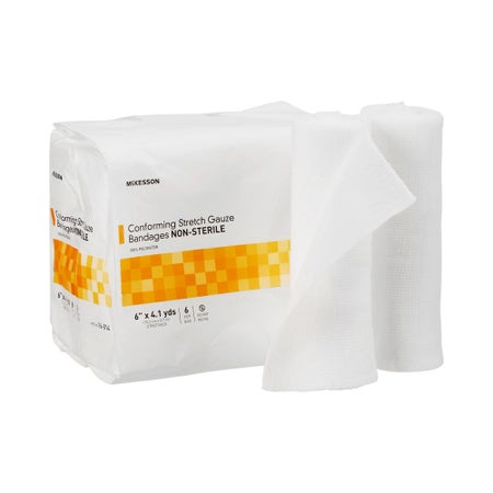 Conforming Bandage McKesson 6 Inch X 4-1/10 Yard NonSterile 6 per Pack