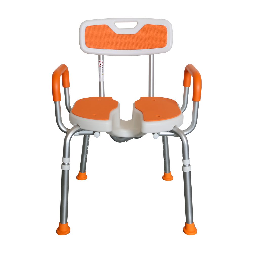 Padded Shower Chair with Cut-out