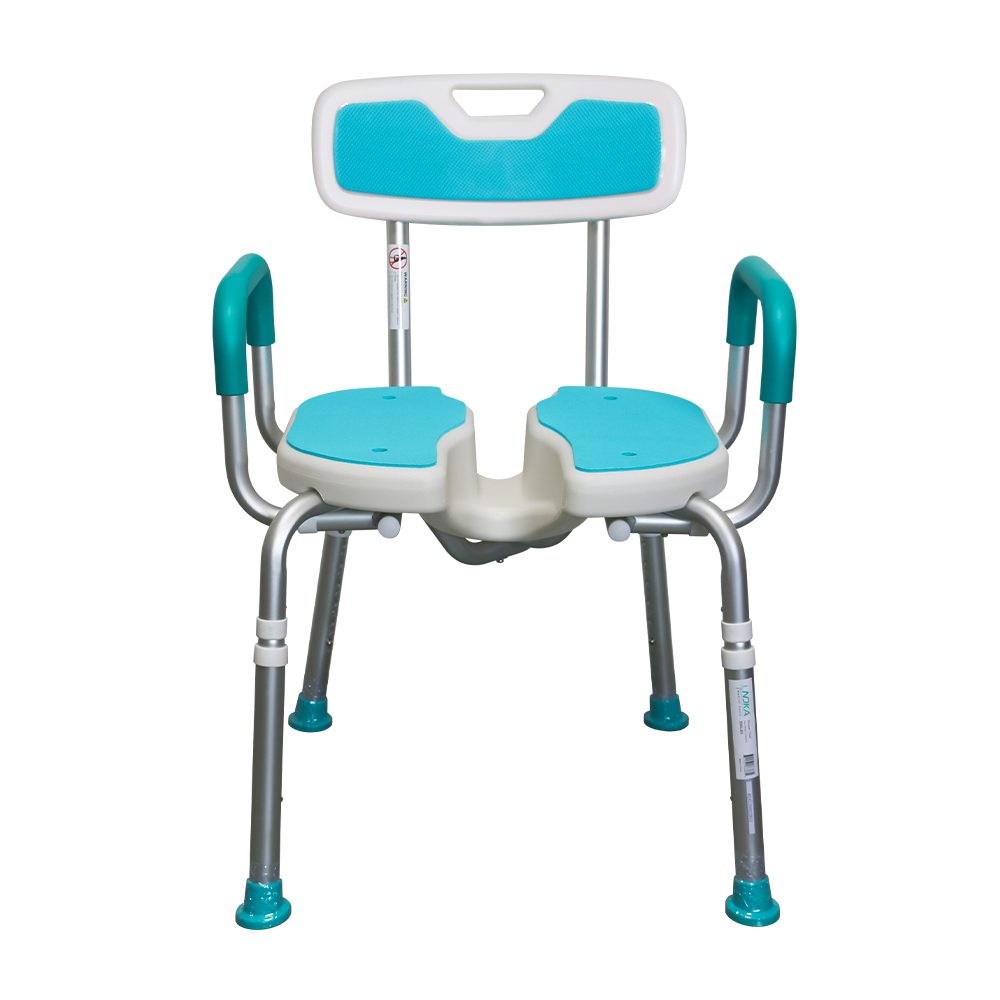 Padded Shower Chair with Cut-out
