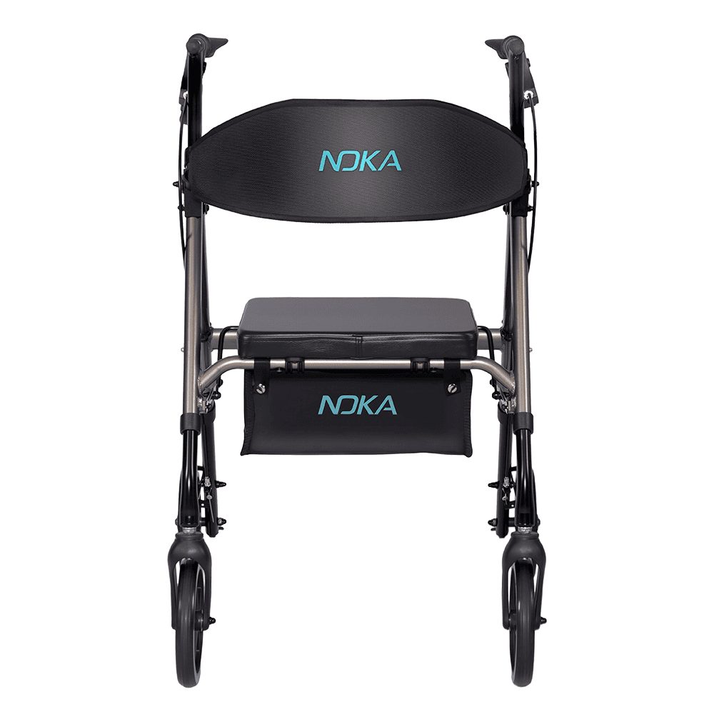 RollaGo 8in Wide Back Aluminum Rollator