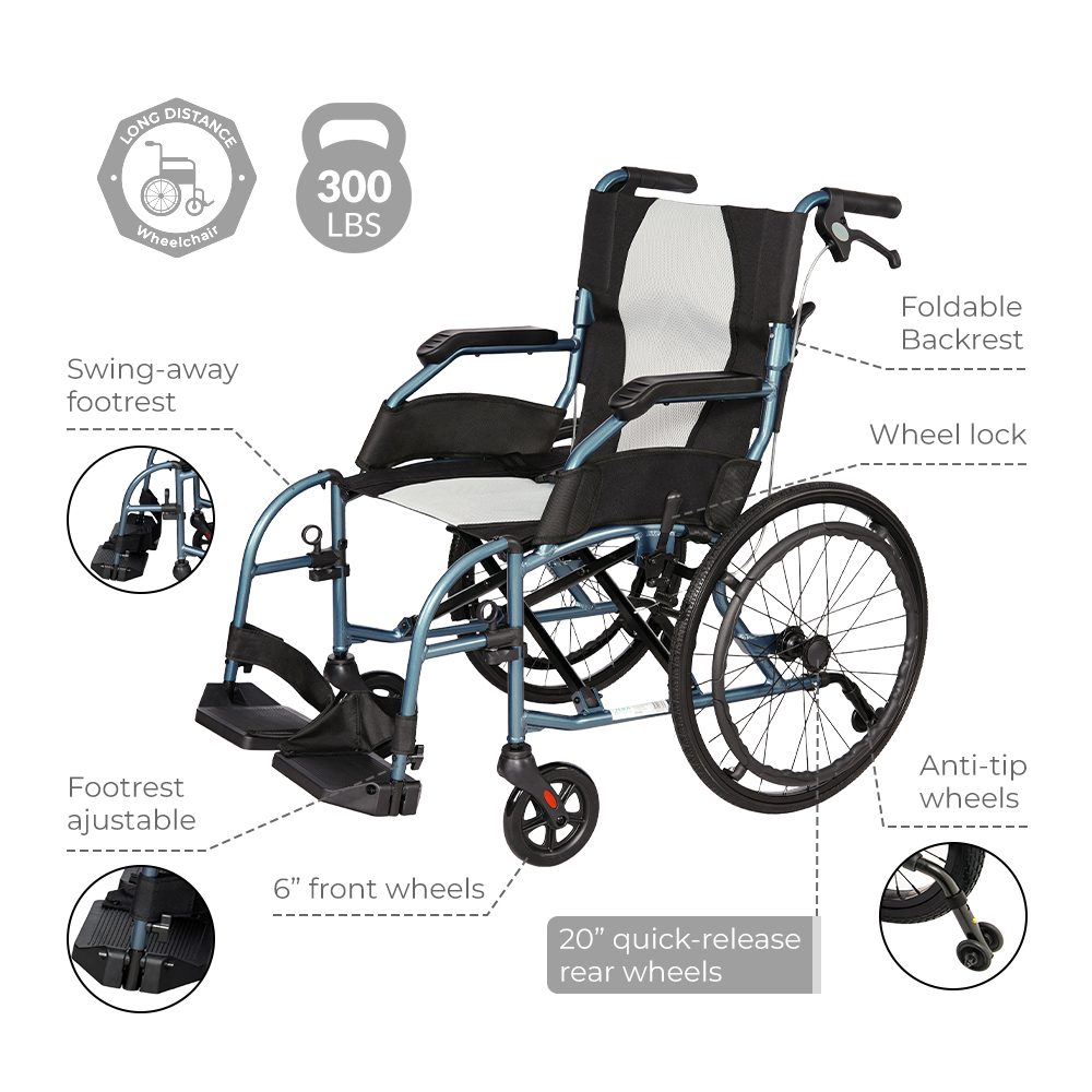 Traveler Lightweight Manual Wheelchair w
