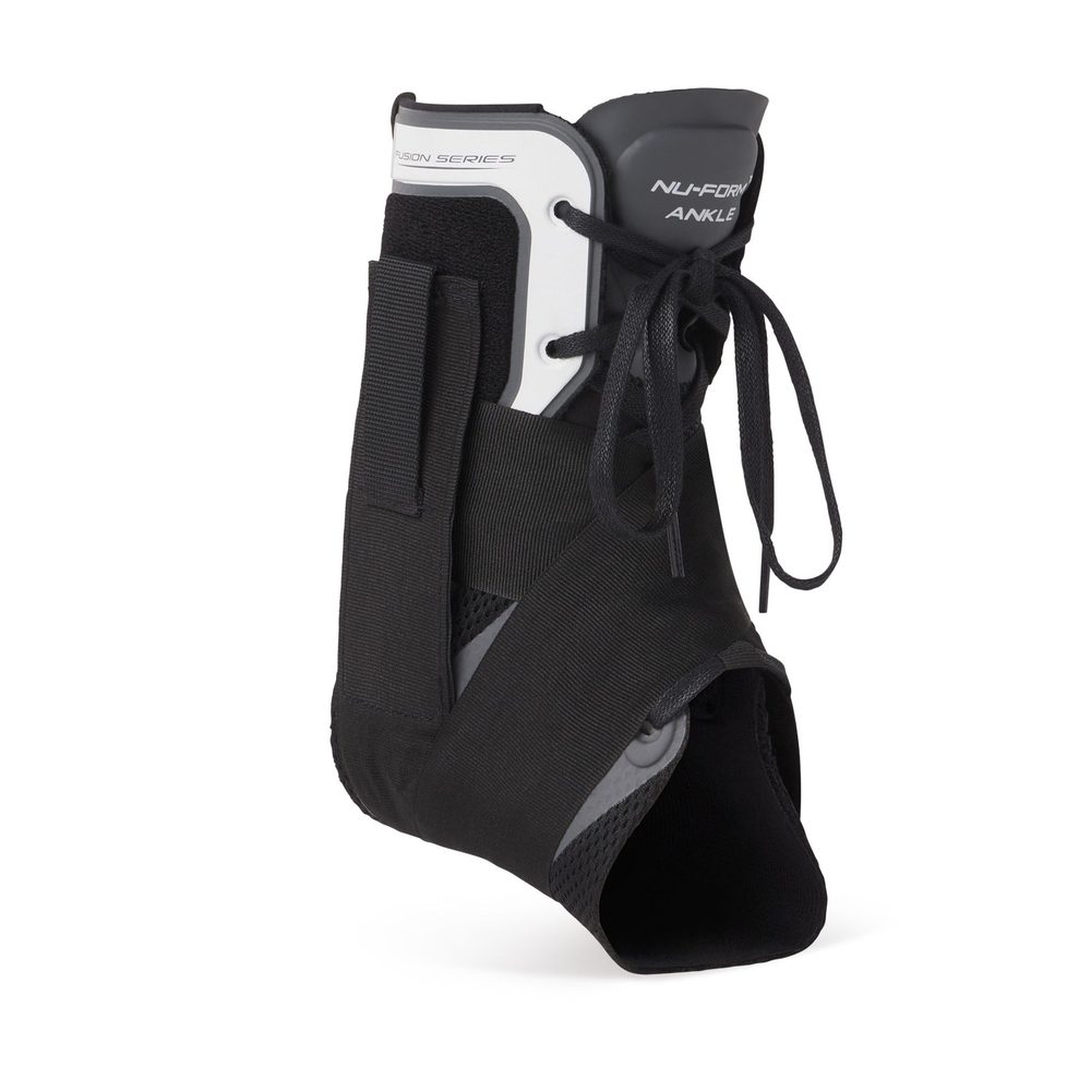 Ovation Medical Nu-Form Ankle Brace with Fig-8 Straps, Black, XXS