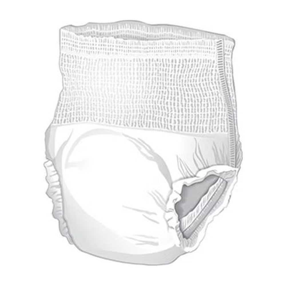 Absorbent Underwear McKesson Super Underwear Pull On with Tear Away Seams Adult Small Unisex Disposable